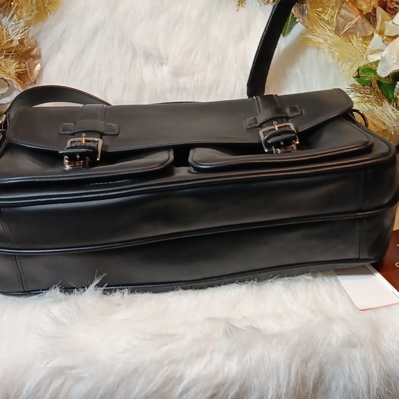 Vintage Coach Black Leather Briefcase - Picture 3 of 6